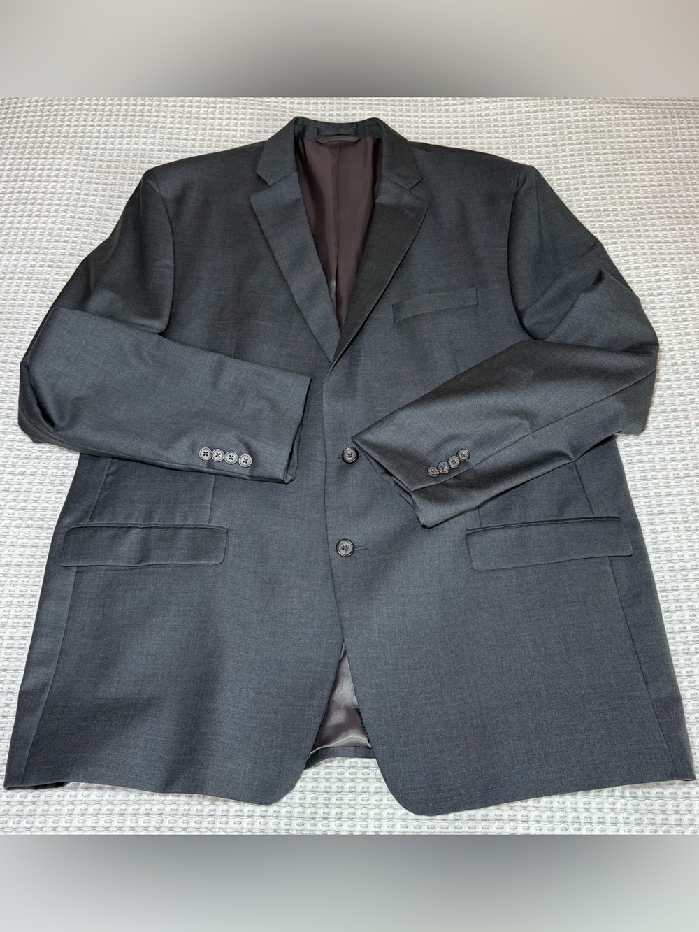 Lauren Ralph Lauren Men Blazer 50L Dark Gray Wool Classic Sport Coat Two Button
